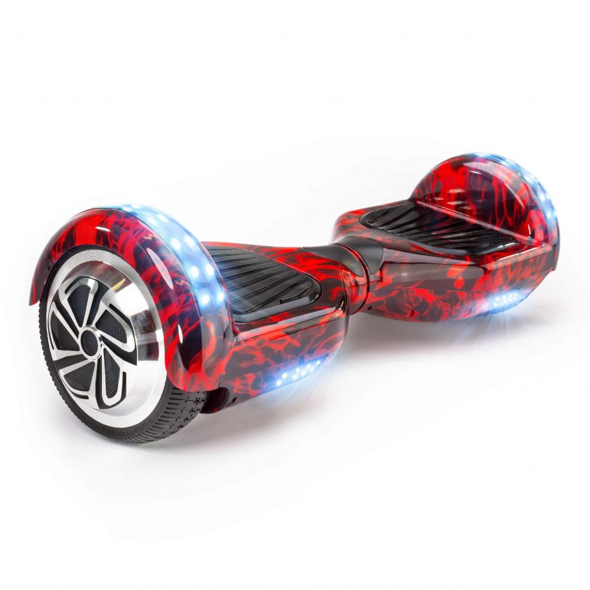6.5 inch red fire hoverboard
