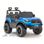 Kids battery operated benz blue color car